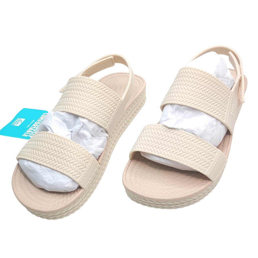 Reef Water Vista Sandals Women Size 7 Vintage Oasis Beige Water Friendly CJ2702